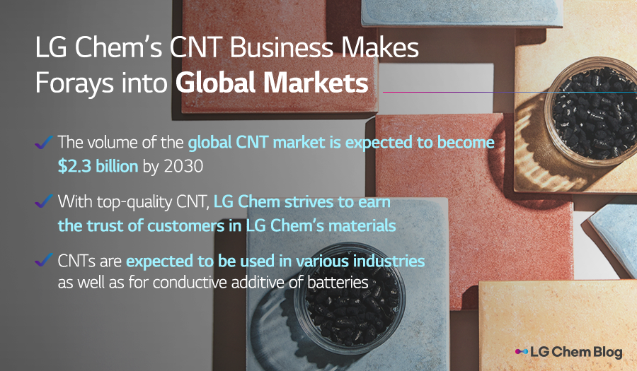 LG Chem's CNT business makes forays into global markets.